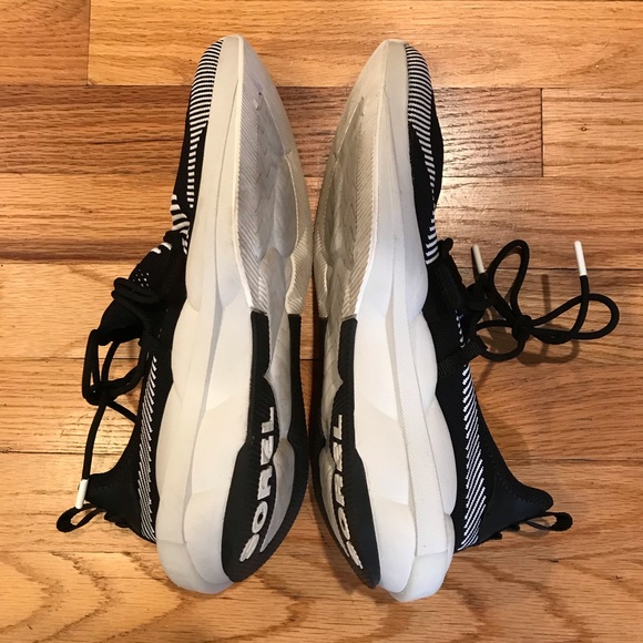 Sorel Explorer Defy Low Sneaker ( Size 10.5) Color Black/White - Picture 4 of 10